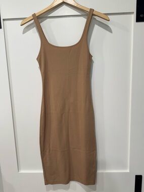 Zara Nude Midi Dress